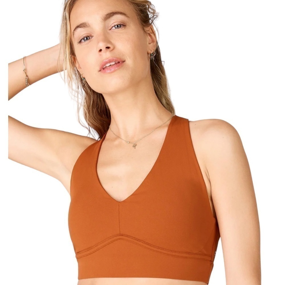 Fabletics All Day Every Day Bra Burnt Orange Rust XXS